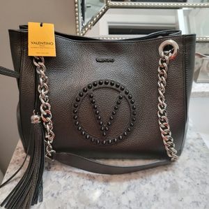 Valentino Luisa Rock Dollaro Studded Leather Handbag